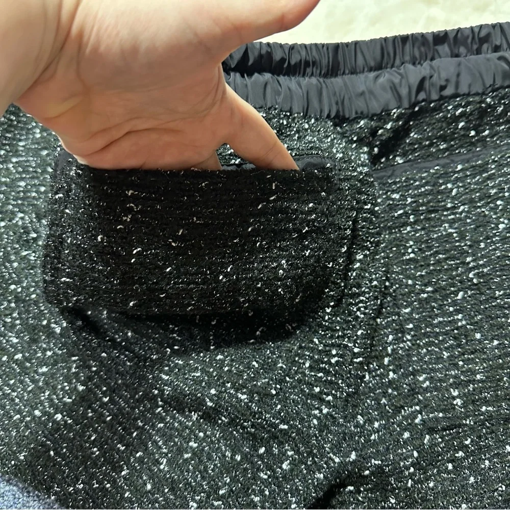 Zara Tweed High Waisted Sweat Pants